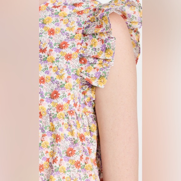 English Factory Floral Print Babydoll Dress, Size XS - Picture 5 of 16